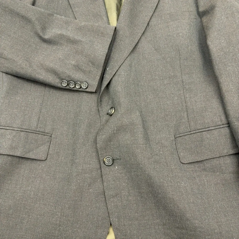 Vintage Eagle Clothes Blazer Mens 46R Brown Wool Two Button Professional Classic
